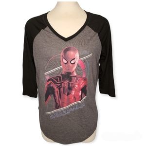 Women's Marvel Spider-man Baseball Shirt